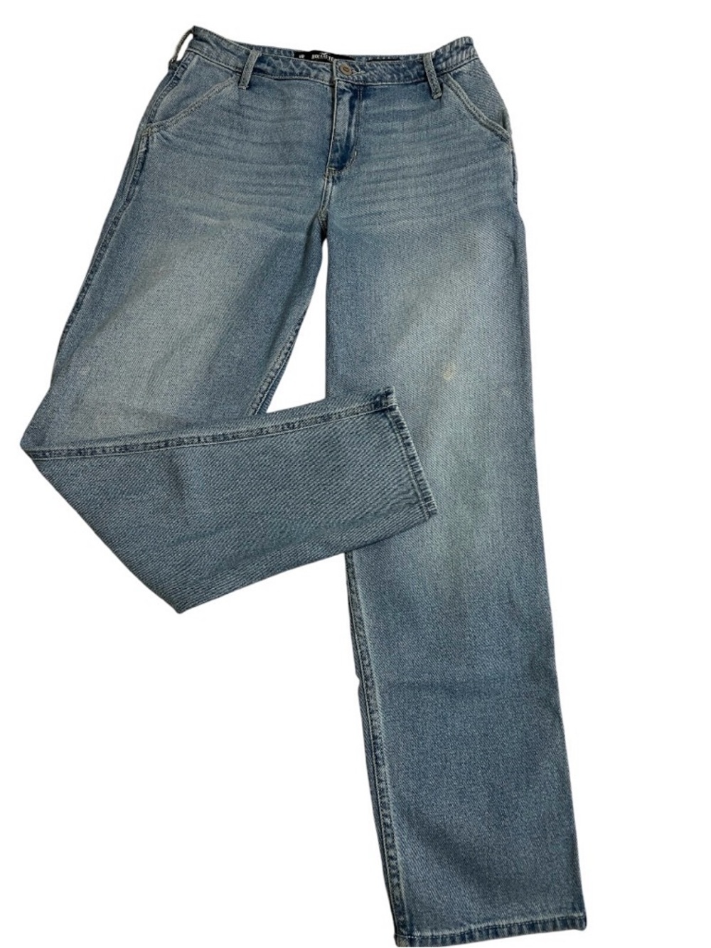 Hollister Ultra High Rise Mom Jeans Vintage Stretch Med Wash 11R 30/27